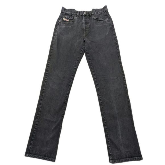 Vintage Diesel Cochise Jeans Italy Size 29 Black Straight Leg Button Fly Punk... - Picture 1 of 14